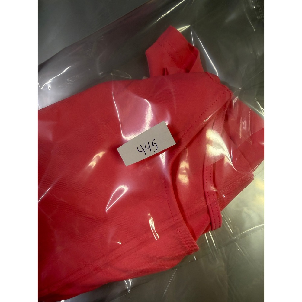 Lulu-B Womens Coral Pink Sleeveless Quarter Zip Mock Neck Golf Top XS - Picture 9 of 9